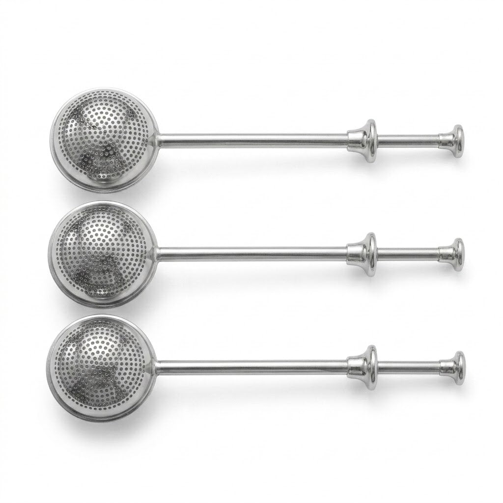 Navozilo®Stainless Steel Powdered Sugar Shaker with Spring-Operated Handle upsell