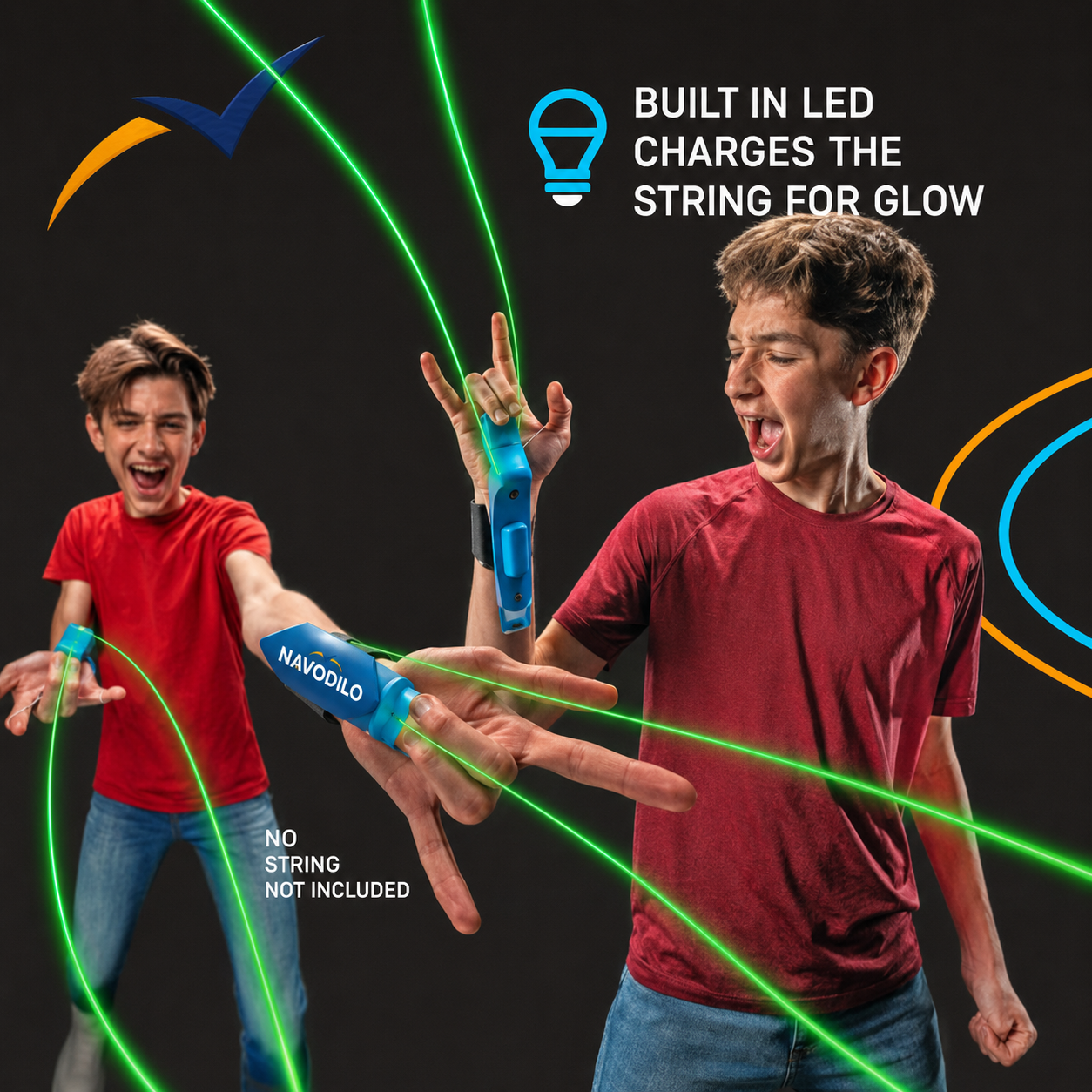 💟💟NAVODILO® Glow String Launcher——Unleash your inner hero with every glowing launch. (upsell)