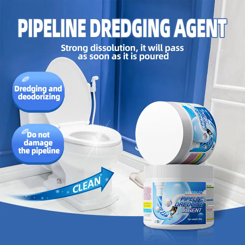 🔥LAST DAY SALE 50% OFF!!——🌪️NAVODILO®Powerful Pipe Dredging Agent for Kitchen and Toilet Pipelines - Dissolves 200+ Blockages and Kills 99% of Bacteria