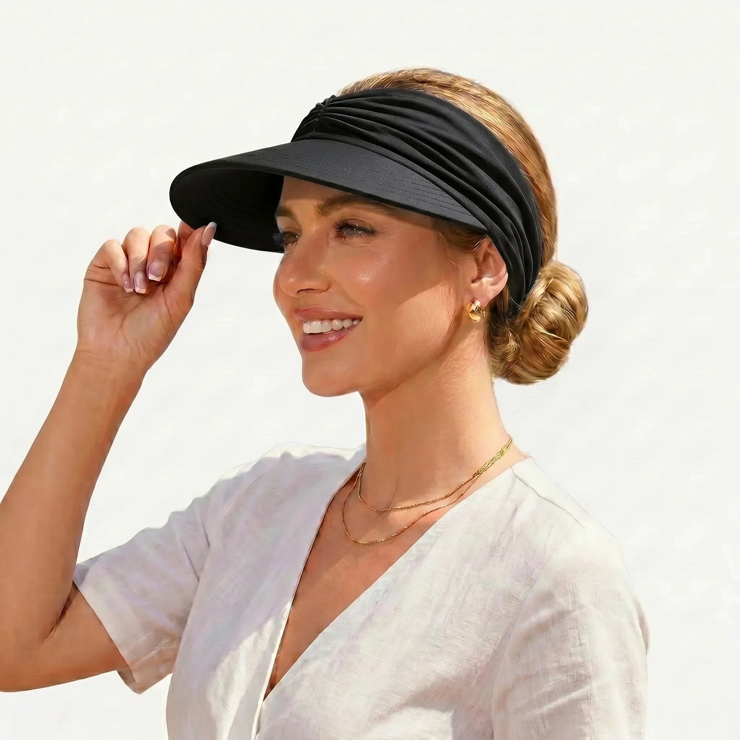 Navozilo® UPF 50+ Sun Visor Ponytail Hat☀️