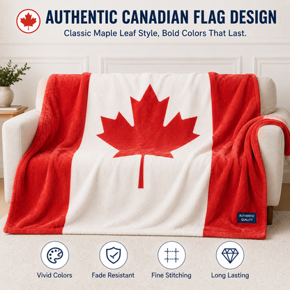 ❤️Show Your Pride in Comfort — Ultra-Soft National Flag Flannel Blanket