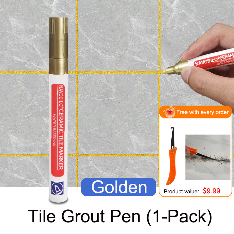 ✏️🕸️NAVODILO®Anti-mould and waterproof joint pen for ceramic tiles