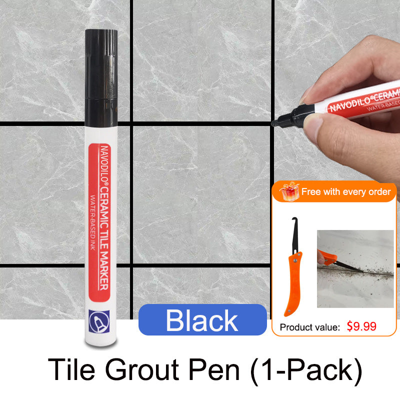 ✏️🕸️NAVODILO®Anti-mould and waterproof joint pen for ceramic tiles