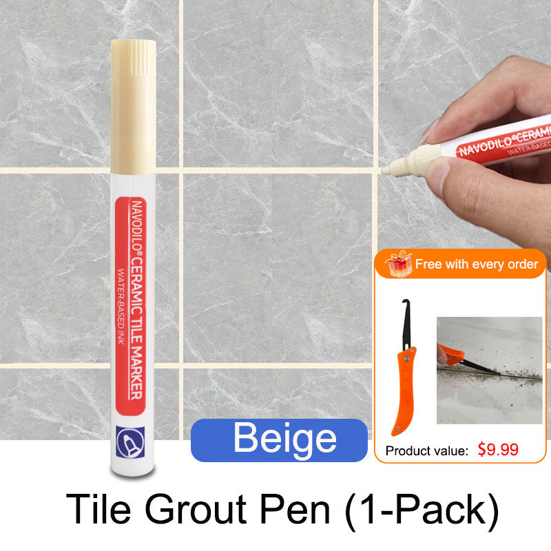 ✏️🕸️NAVODILO®Anti-mould and waterproof joint pen for ceramic tiles
