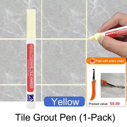 ✏️🕸️NAVODILO®Anti-mould and waterproof joint pen for ceramic tiles