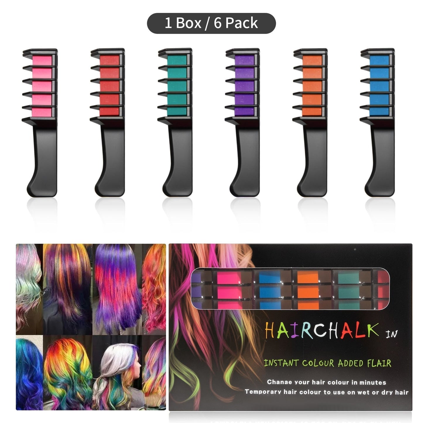🔥sale-50% OFF✨NAVODILO®Temporary Hair Dye Chalk Comb- Cruelty Free