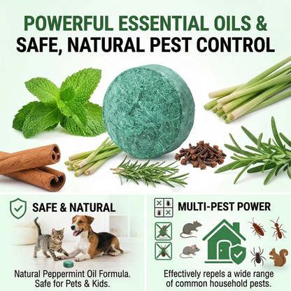 Navozilo® Natural Peppermint Rodent Repellent Tablets – 12 Pack