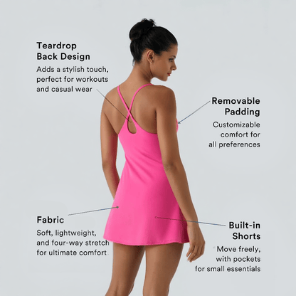 NAVOZILO®The Ultimate Backless Active Dress — Made for Movement & Easy Bathroom Breaks