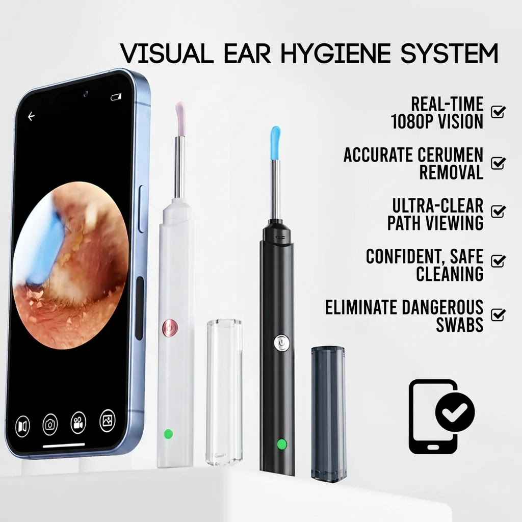 Navozilo® Visual Ear Wax Removal Tool – Professional HD Ear Camera & Cleaner (Upsell)