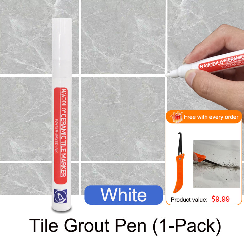 ✏️🕸️NAVODILO®Anti-mould and waterproof joint pen for ceramic tiles