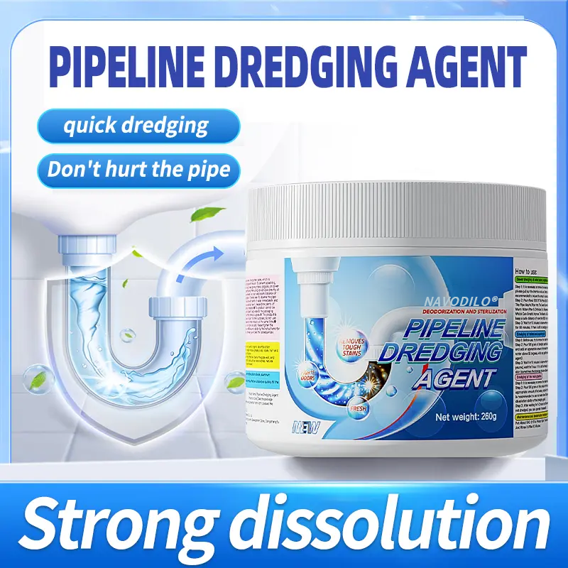 🔥LAST DAY SALE 50% OFF!!——🌪️NAVODILO®Powerful Pipe Dredging Agent for Kitchen and Toilet Pipelines - Dissolves 200+ Blockages and Kills 99% of Bacteria