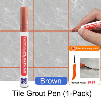 ✏️🕸️NAVODILO®Anti-mould and waterproof joint pen for ceramic tiles