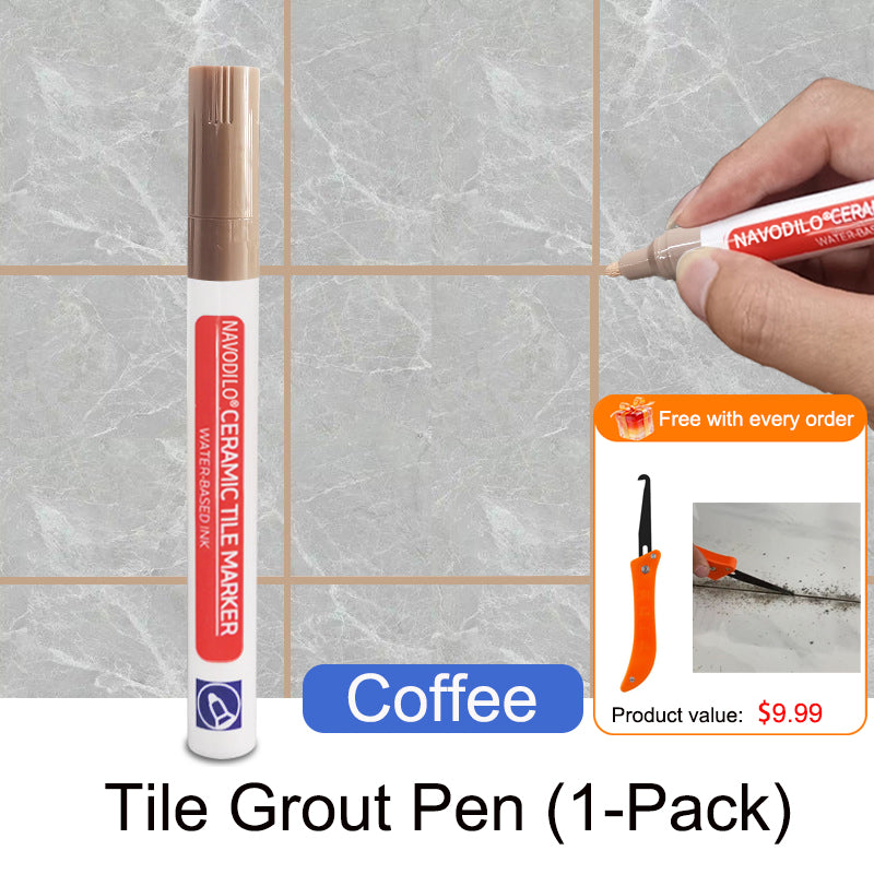 ✏️🕸️NAVODILO®Anti-mould and waterproof joint pen for ceramic tiles