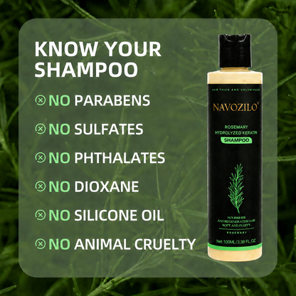 LAST DAY 50% OFF——🌿🌿NAVOZILO® Official -Size Rosemary Keratin Scalp Shampoo| Full-size scalp care for thicker-looking, stronger-feeling hair.