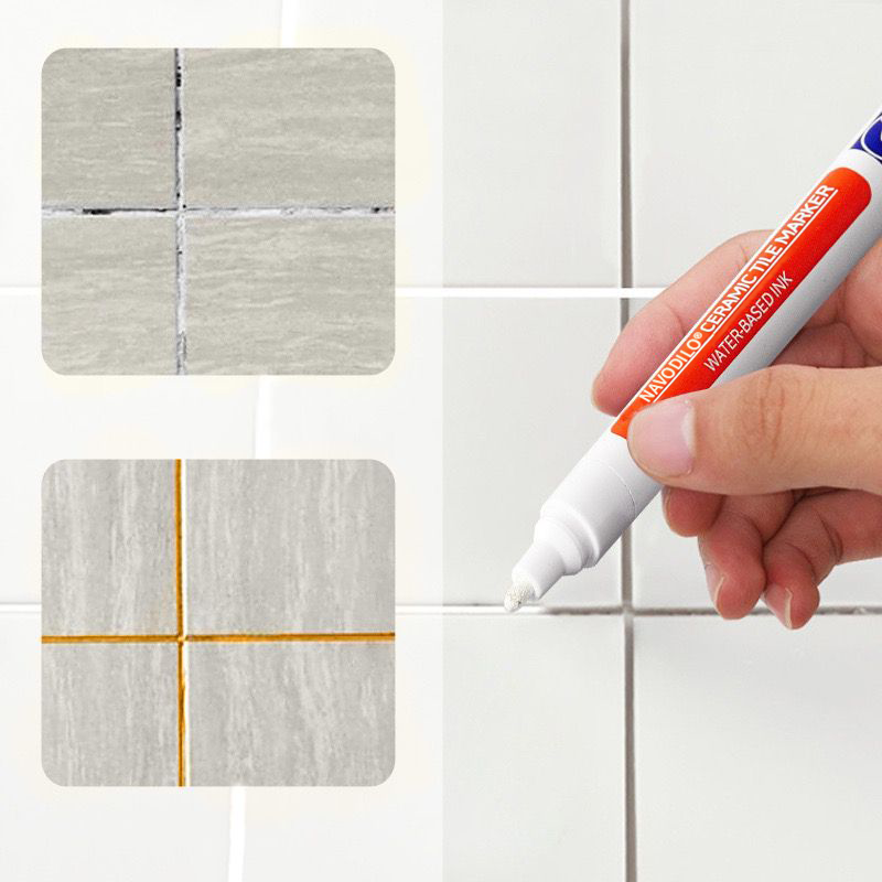 ✏️🕸️NAVODILO®Anti-mould and waterproof joint pen for ceramic tiles