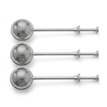 Navozilo®Stainless Steel Powdered Sugar Shaker with Spring-Operated Handle