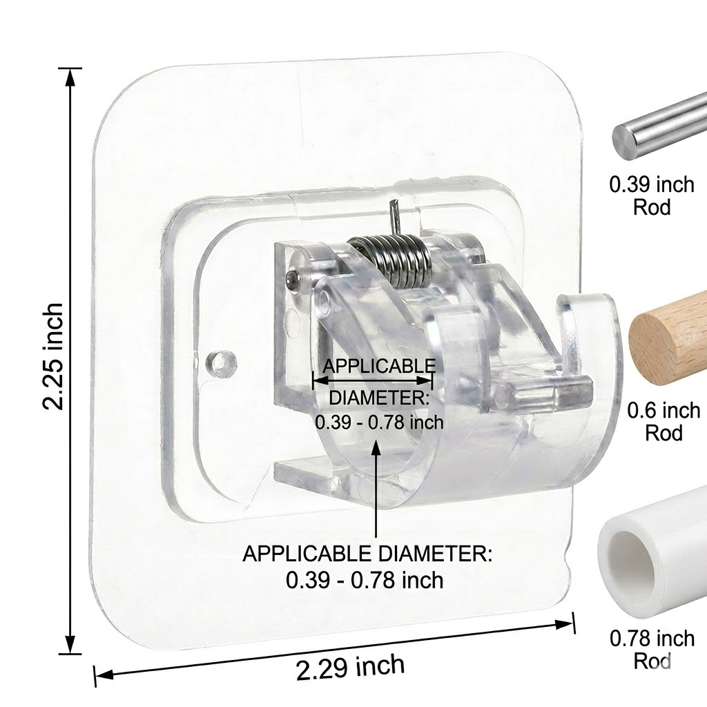 Navozilo® No-Drill Curtain Rod Brackets upsell