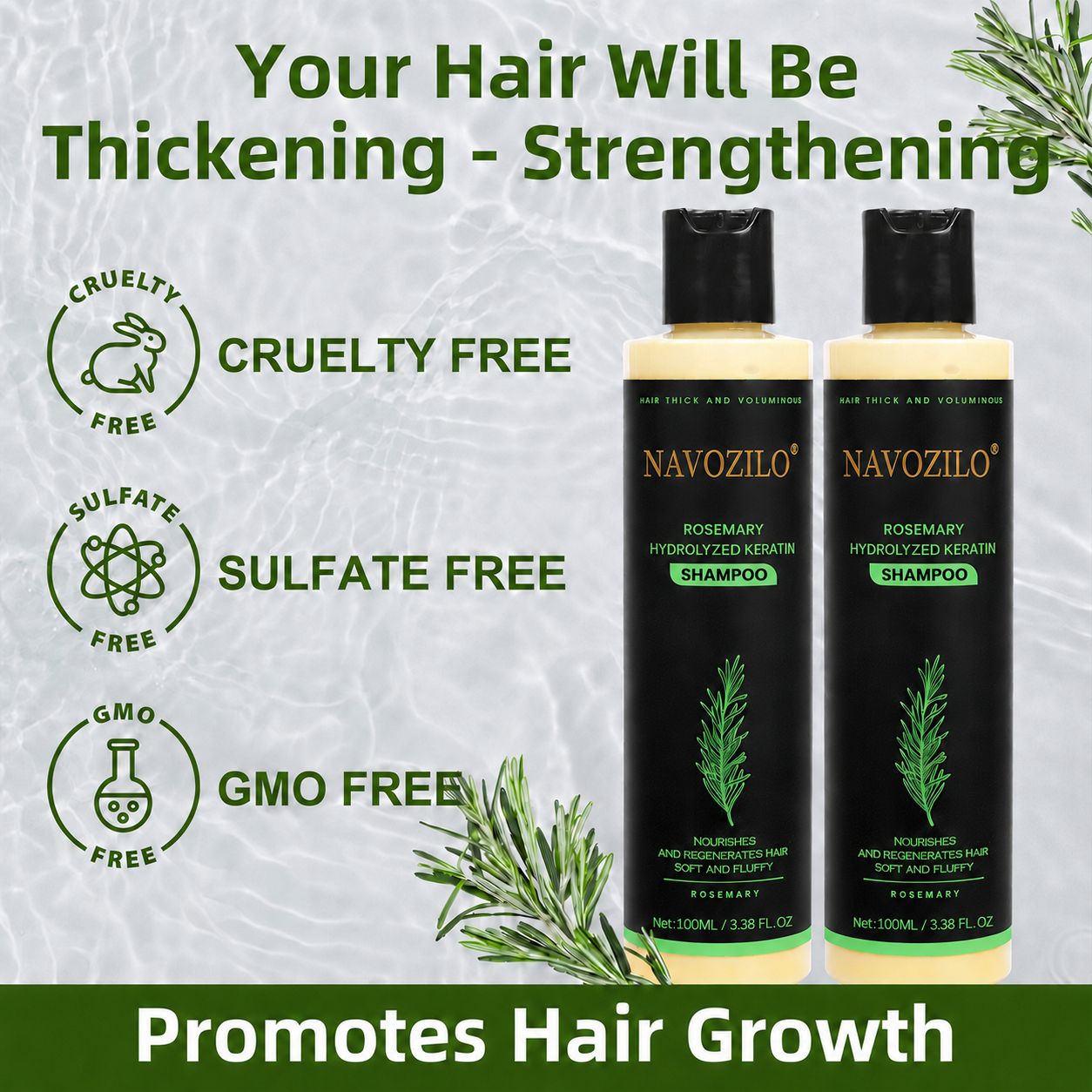 LAST DAY 50% OFF——🌿🌿NAVOZILO® Official -Size Rosemary Keratin Scalp Shampoo| Full-size scalp care for thicker-looking, stronger-feeling hair.