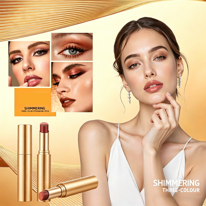 🌟 3-in-1 Shimmer Eyeshadow Stick-One Swipe, Stunning Eyes 😍