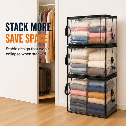 💟💟LAST DAY 50% OFF 📦NAVODILO® Large Heavy-Duty Thick Plastic Clear Storage