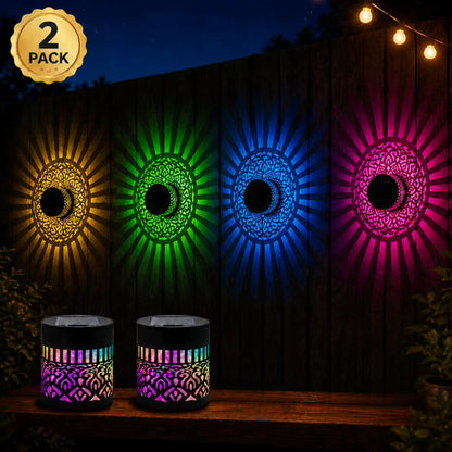 NAVOZILO®🏡☀️Seven-Color Changing Solar Mandala Projection Wall Light upsell