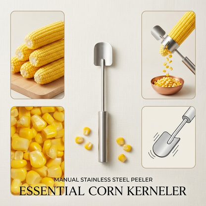 Navozilo® Stainless Steel Corn Peeler – Premium Kernel Stripping Tool (Upsell)