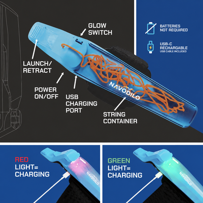 💟💟NAVODILO® Glow String Launcher——Unleash your inner hero with every glowing launch. (upsell)