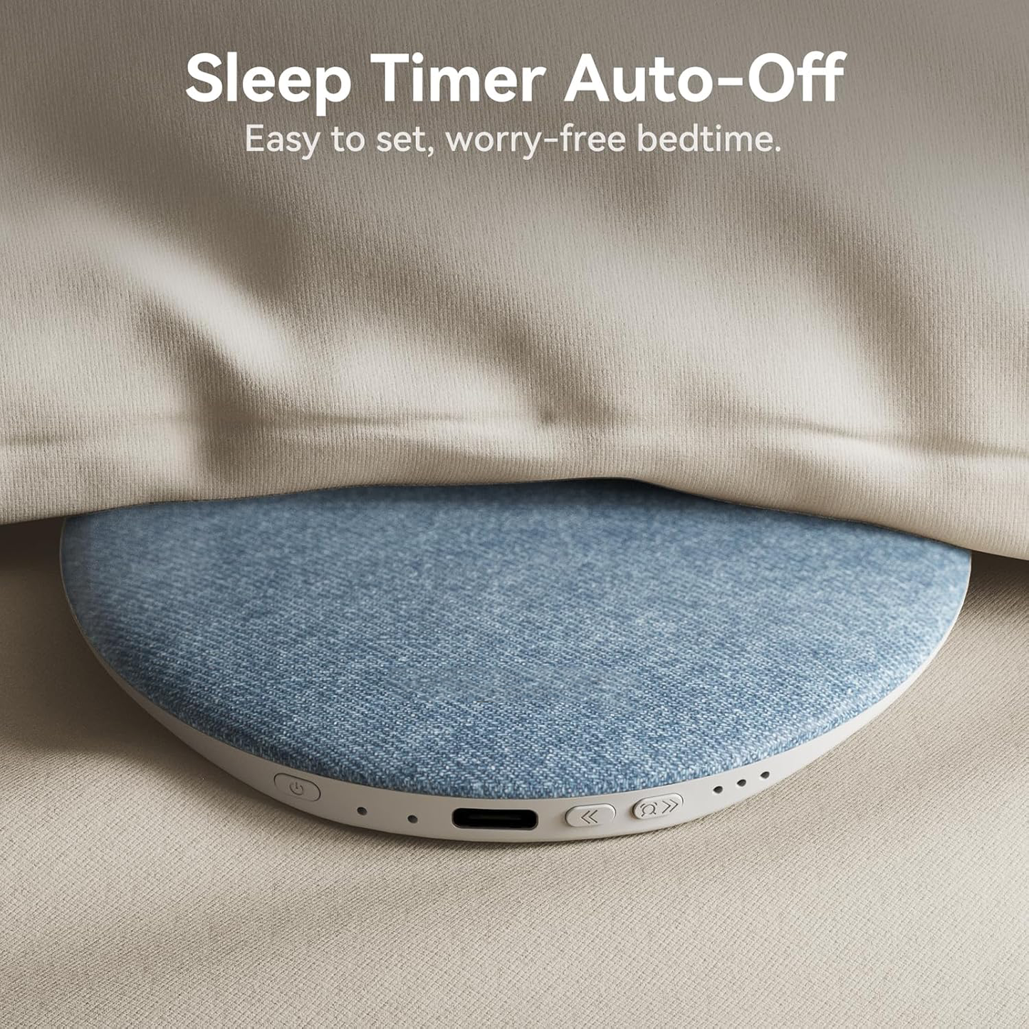 🎁💤Ultra-Thin Under-Pillow Speaker for Side Sleepers-Wireless Pillow Speaker with Timer & DSP Audio, Insomnia Relief & Sleep Aid upsell