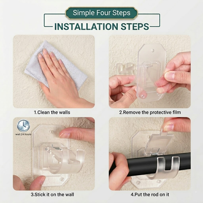 Navozilo® No-Drill Curtain Rod Brackets upsell