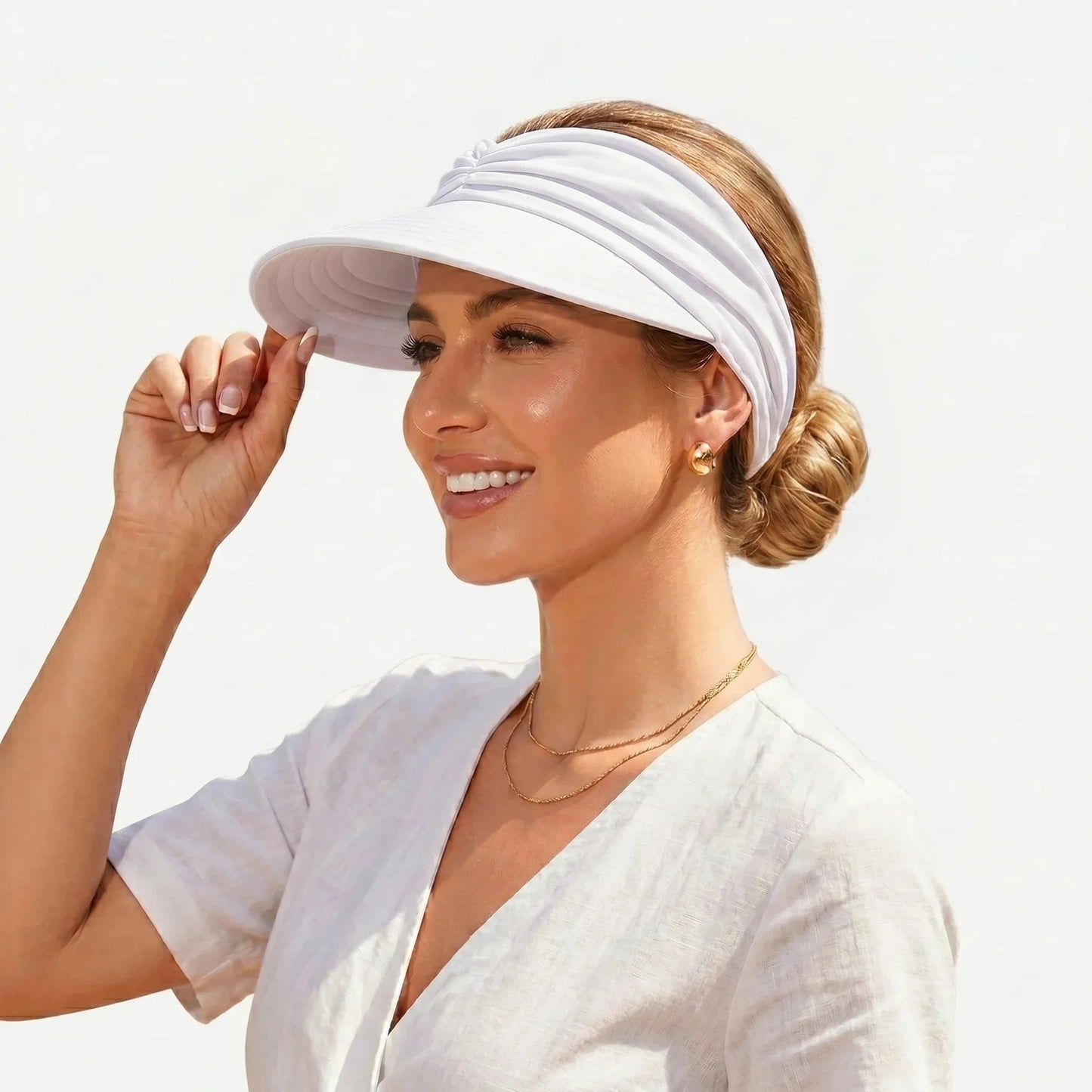 Navozilo® UPF 50+ Sun Visor Ponytail Hat☀️