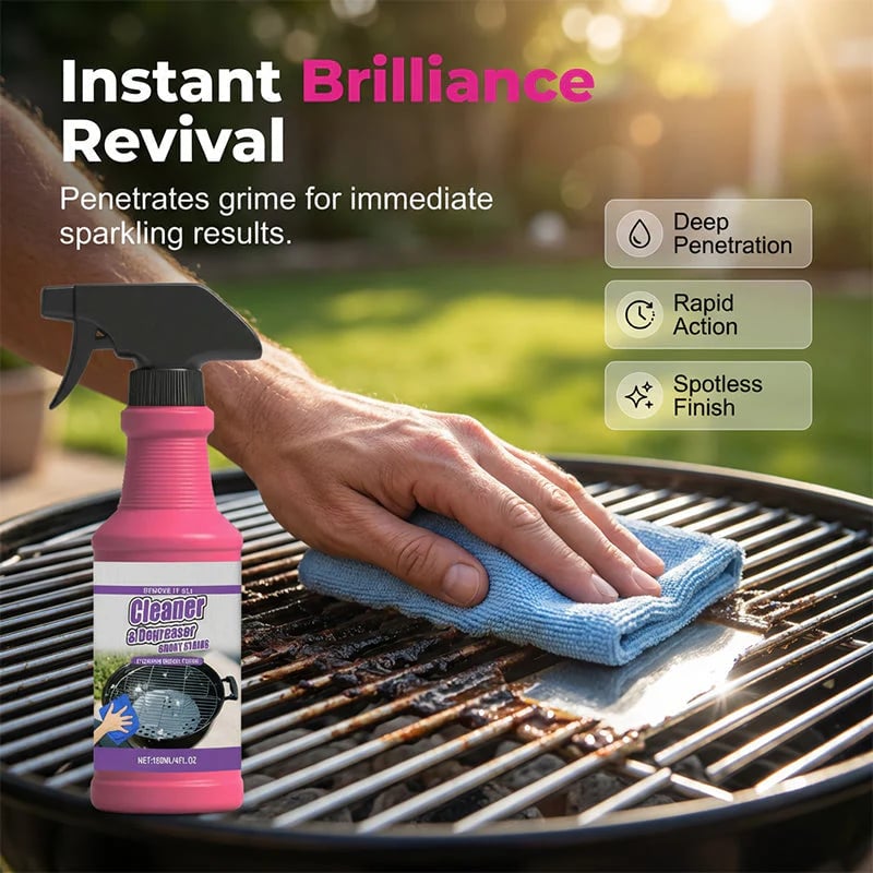 Navozilo®🍖🧼Fast-Acting Heavy-Duty Grill Degreaser Spray✨