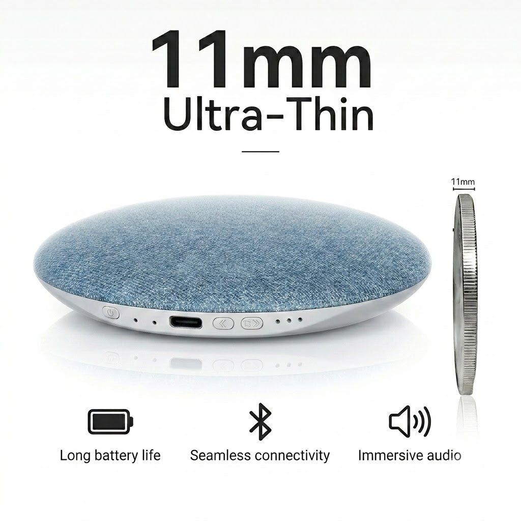 🎁💤Ultra-Thin Under-Pillow Speaker for Side Sleepers-Wireless Pillow Speaker with Timer & DSP Audio, Insomnia Relief & Sleep Aid upsell