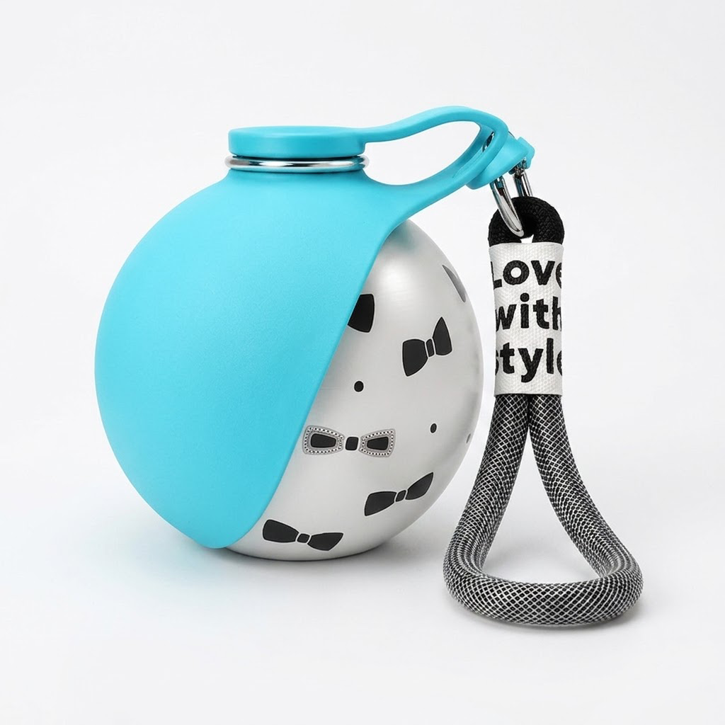 Navozilo® Portable Dog Water Bottle – Leak-Proof Travel Bottle with Bowl