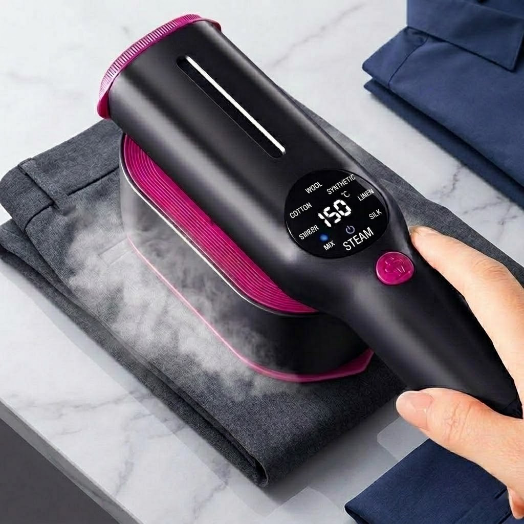 Navozilo® Portable Handheld Steamer: Professional Mini Steam Iron for Effortless Wrinkle Removal (Upsell)