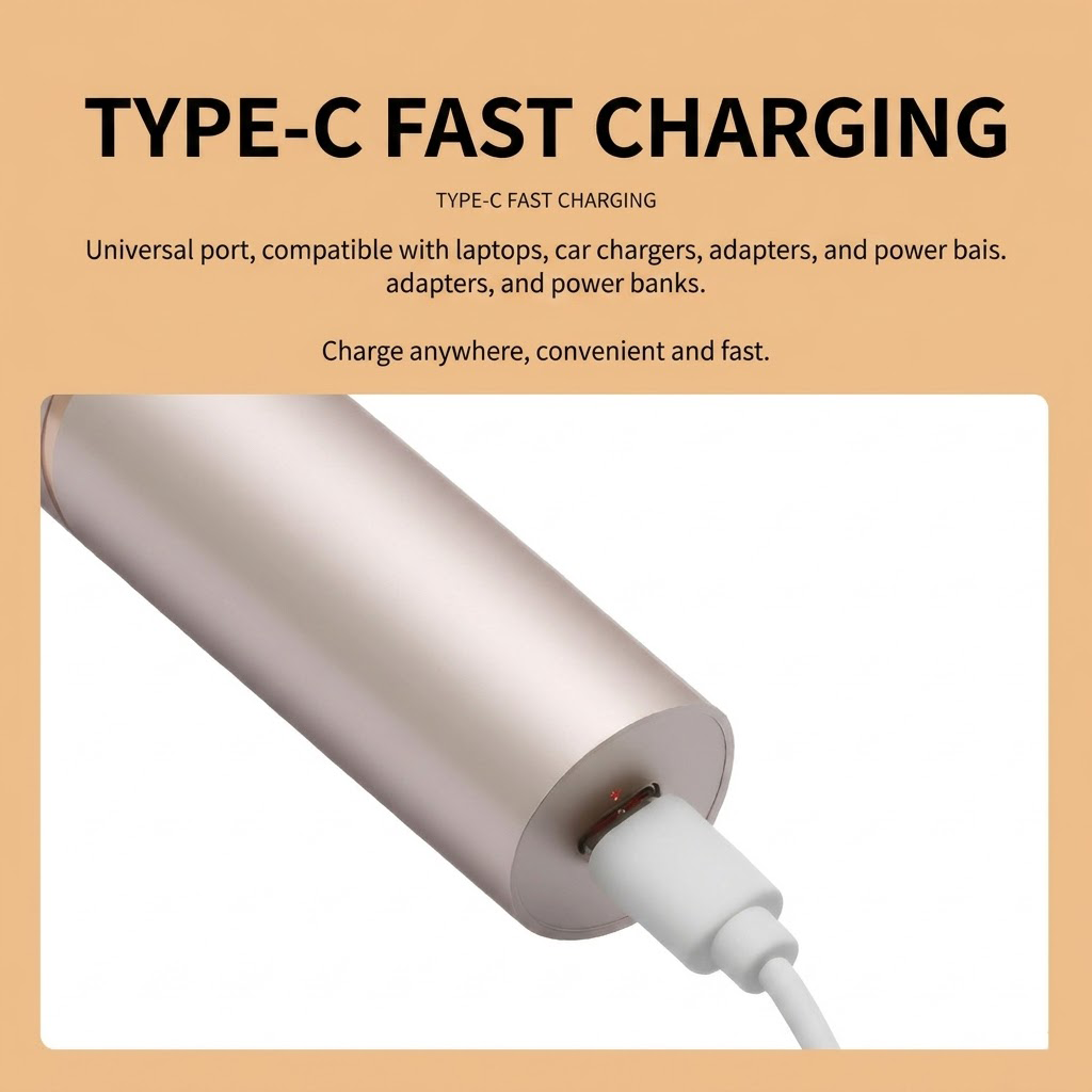 Navozilo®2 in 1 facial & eyebrow hair trimmer for Women, Rechargeable Face Razor, Lip & Peach Fuzz Remover, Precision Eyebrow Shaper, Portable Painless Hair Removal Tool