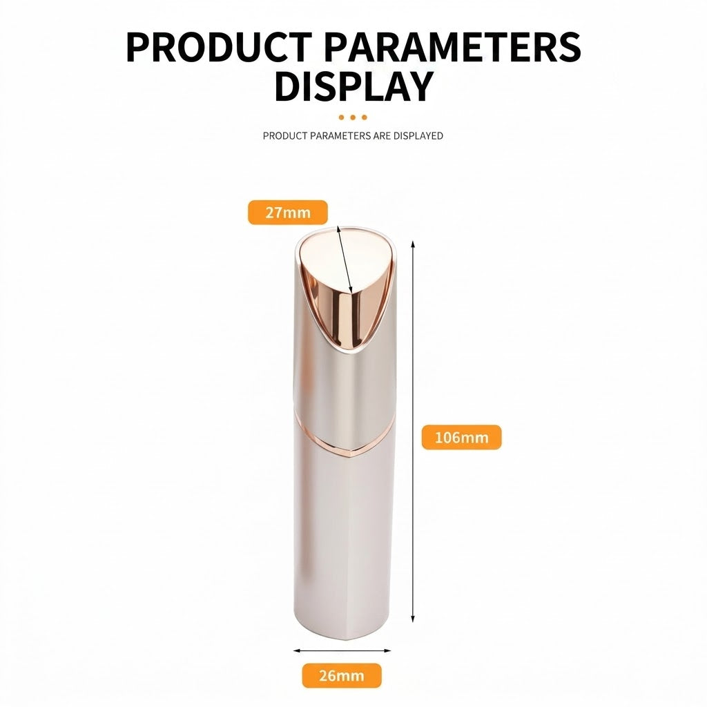 Navozilo®2 in 1 facial & eyebrow hair trimmer for Women, Rechargeable Face Razor, Lip & Peach Fuzz Remover, Precision Eyebrow Shaper, Portable Painless Hair Removal Tool