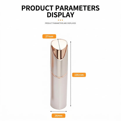 Navozilo®2 in 1 facial & eyebrow hair trimmer for Women, Rechargeable Face Razor, Lip & Peach Fuzz Remover, Precision Eyebrow Shaper, Portable Painless Hair Removal Tool