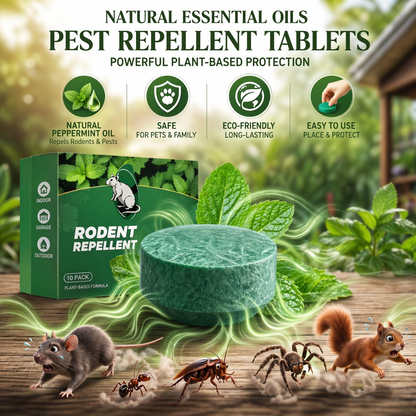 Navozilo® Natural Peppermint Rodent Repellent Tablets – 12 Pack