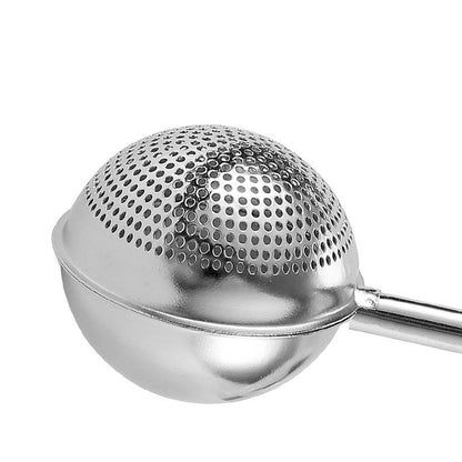 Navozilo®Stainless Steel Powdered Sugar Shaker with Spring-Operated Handle