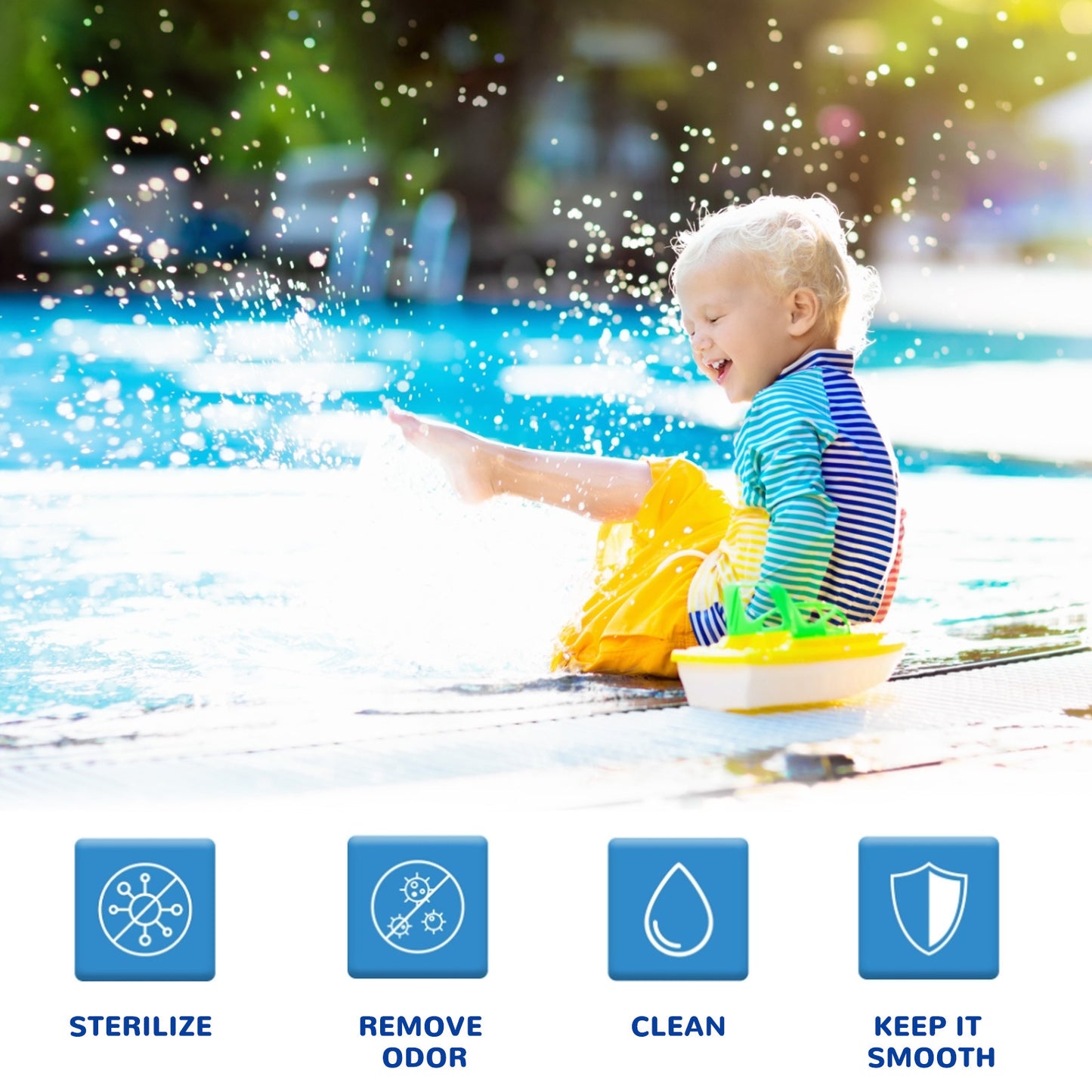 Navozilo® Pool Cleaning Tablets for Crystal Clear Water – Drop, Dissolve, Dive In!🏊‍♂️ (Upsell)