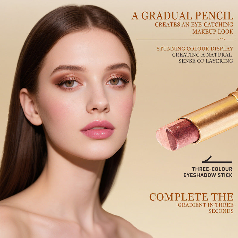 🌟 3-in-1 Shimmer Eyeshadow Stick-One Swipe, Stunning Eyes 😍