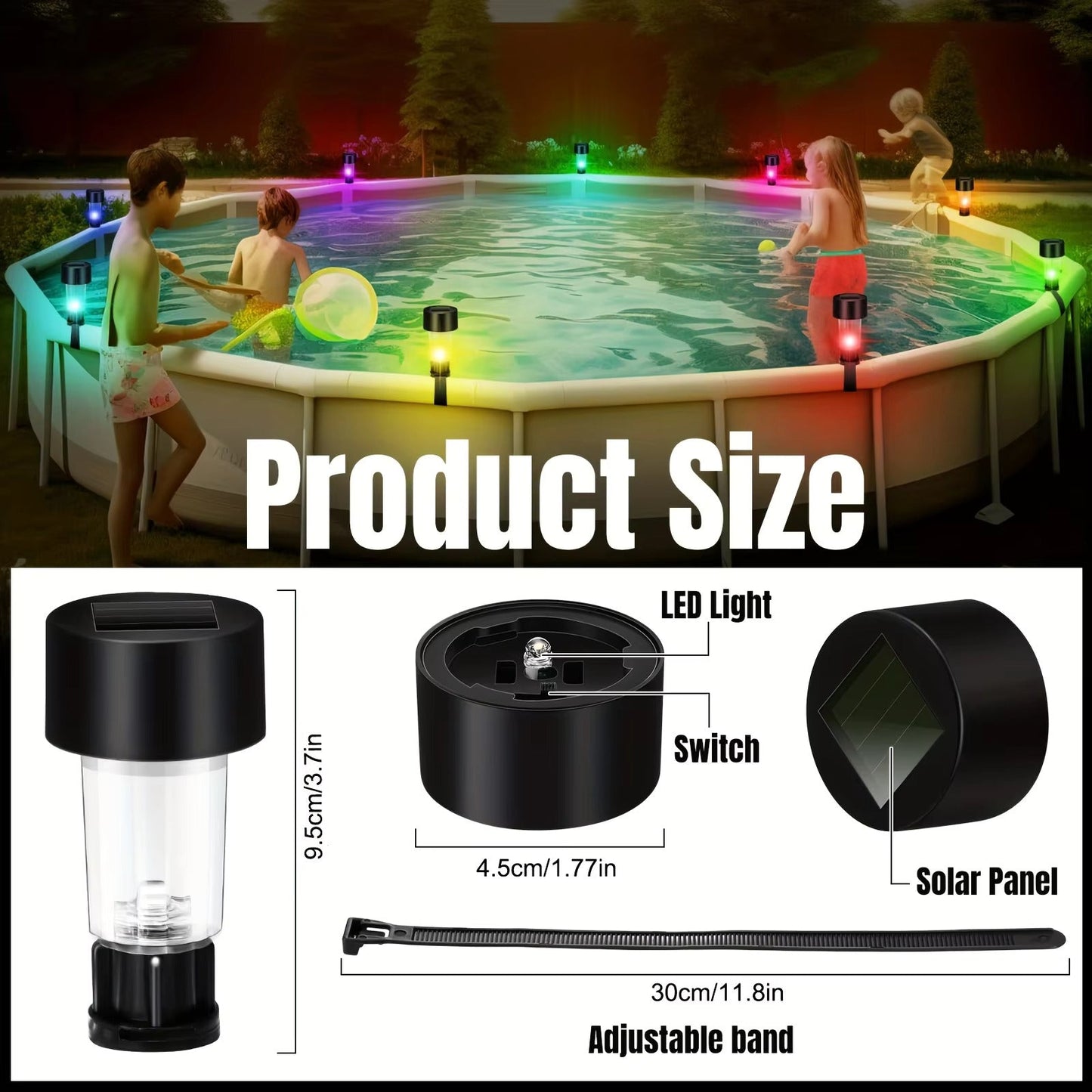 NAVODILO®Solar Fence Light