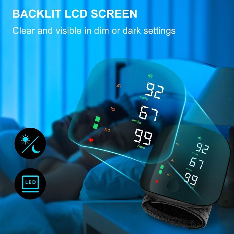 NAVODILO®USB-C Rechargeable Wrist Blood Pressure Monitor