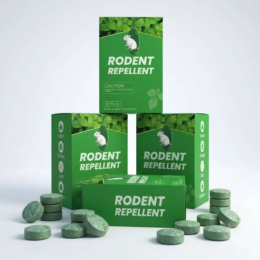Navozilo® Natural Peppermint Rodent Repellent Tablets – 12 Pack