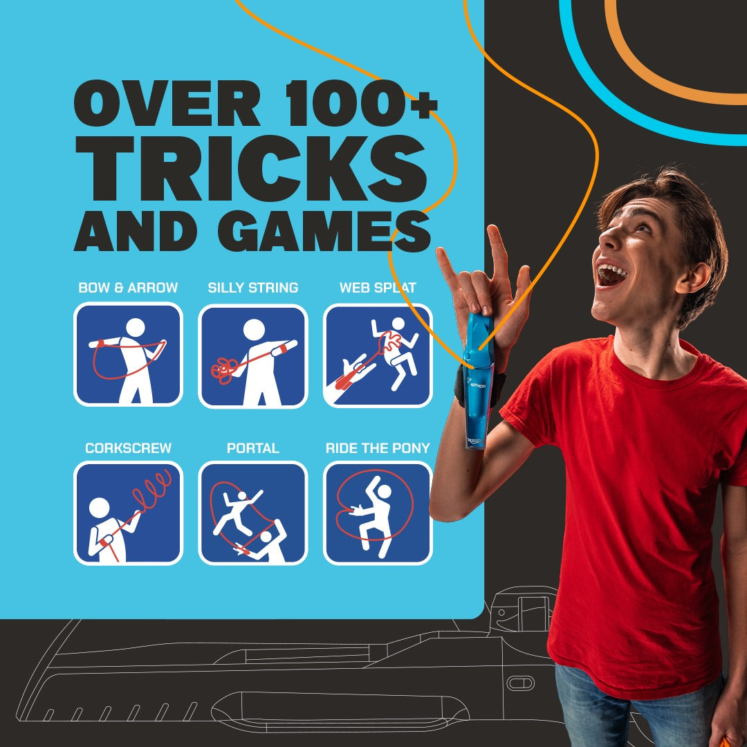 🕸️NAVODILO® Glow String Launcher——Unleash your inner hero with every glowing launch.