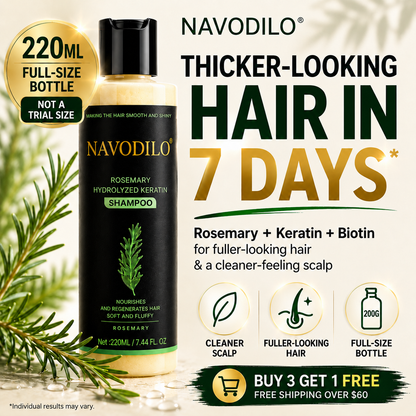 LAST DAY 50% OFF🏆NAVODILO® Official 200ml Full-Size Rosemary Keratin Scalp Shampoo| Full-size scalp care for thicker-looking, stronger-feeling hair.