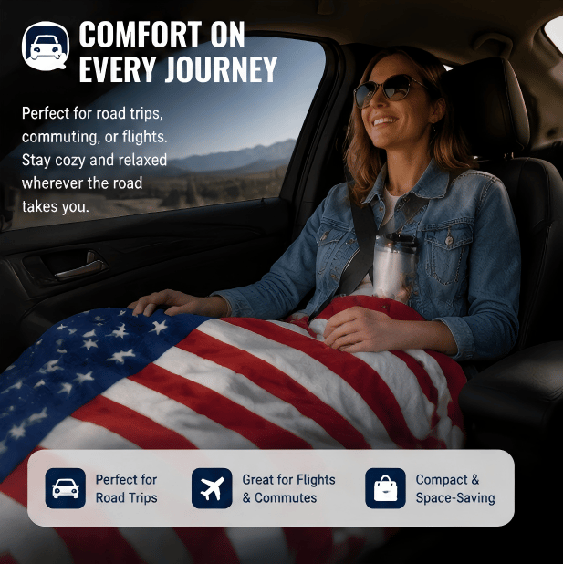 ❤️Show Your Pride in Comfort — Ultra-Soft National Flag Flannel Blanket