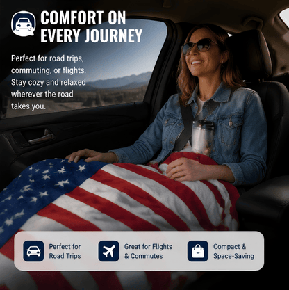❤️Show Your Pride in Comfort — Ultra-Soft National Flag Flannel Blanket