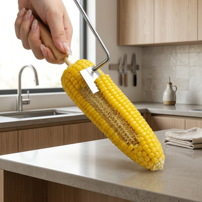 Navozilo® Stainless Steel Corn Peeler – Premium Kernel Stripping Tool (Upsell)