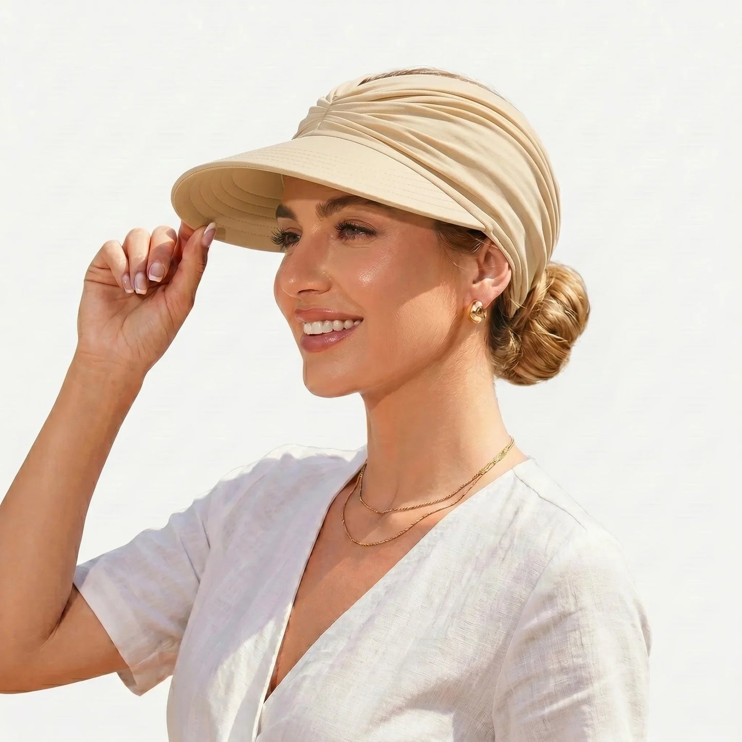 Navozilo® UPF 50+ Sun Visor Ponytail Hat☀️